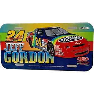 Wincraft Plastic License Plate Jeff Gordon #24 Hendrick Motorsports Nascar 1995‎